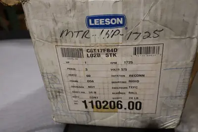 LEESON 110206.00 C6T17FB4D 575V 1.5A 1725 RPM 5/8 IN - STOCK SGF64