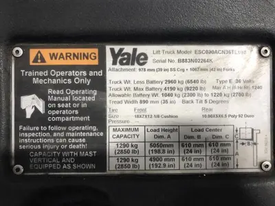 USED 2012 YALE ESC030AC
