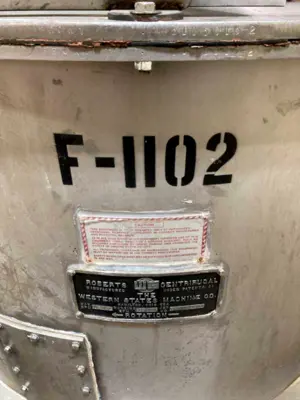 (4) Roberts-Western States G-16 48 x 30 perforate basket sugar centrifugals, 316SS.
