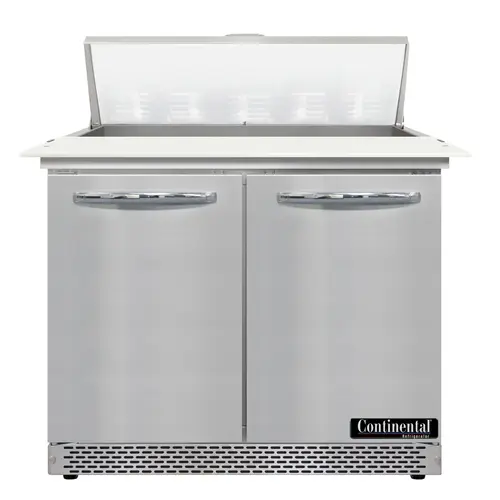 Continental D36N10C-FB 36" Designer Line Sandwich/salad Prep Table W/ Refrigerated Base, 115v