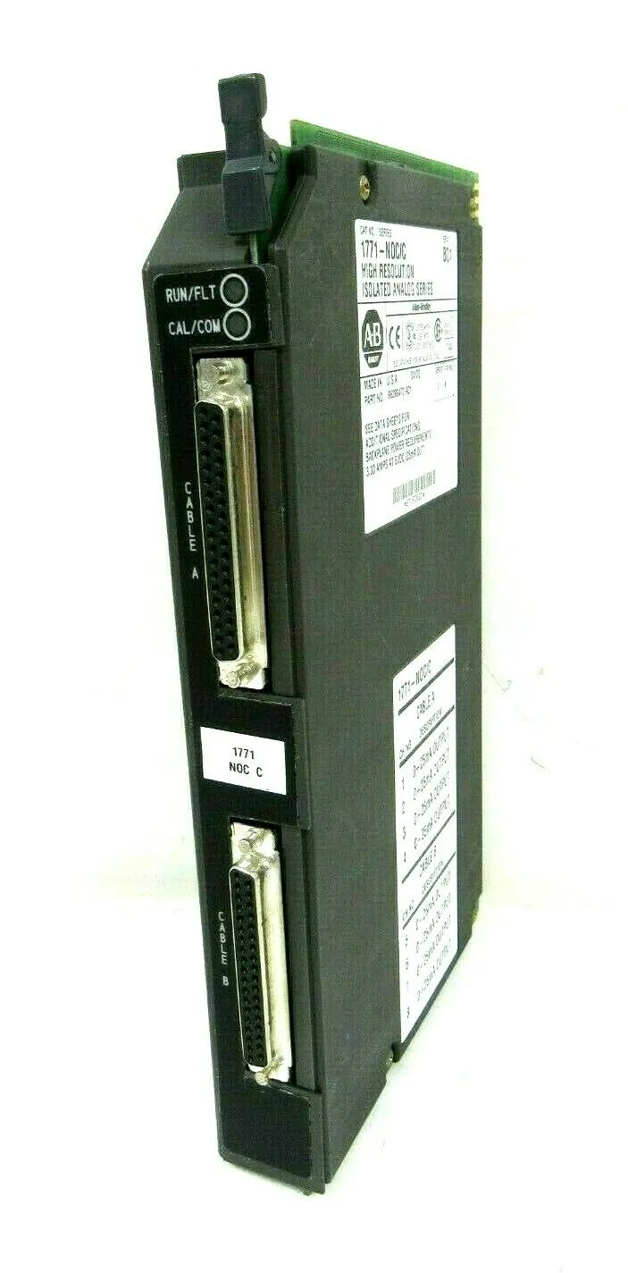 USED ALLEN BRADLEY 1771-N0C/C ISOLATED ANALOG MODULE REV B01 1771-NOC/C 1771N0CC