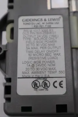 GIDDINGS & LEWIS DANAHER MOTION M.1017.3095 R3 / M10173095 R3 MODULE #6001
