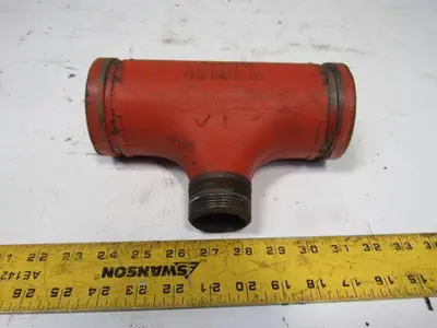 Victaulic No. 29 Grooved Pipe  Reducing Tee Threaded Branch 3x3x1-1/2" NPT