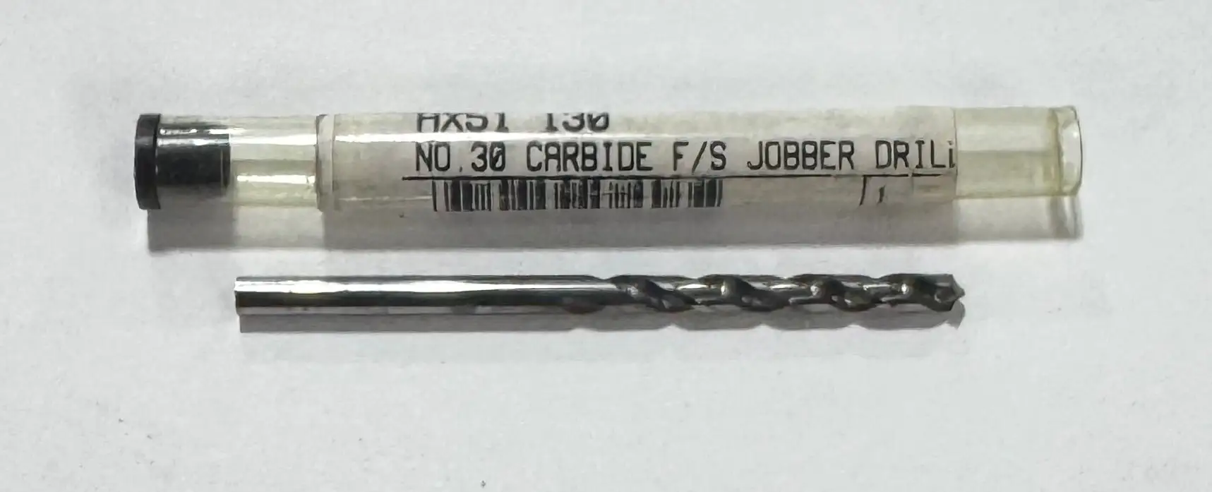 No.30 Solid Carbide Jobber Drill Bit Fast Spiral USA Made