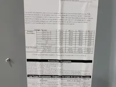USED SQUARE D CHU364