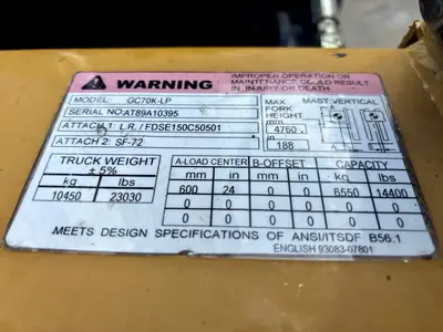Used 2007 CAT GC70K Misc Forklifts Texas US | TB Forklifts #1272747
