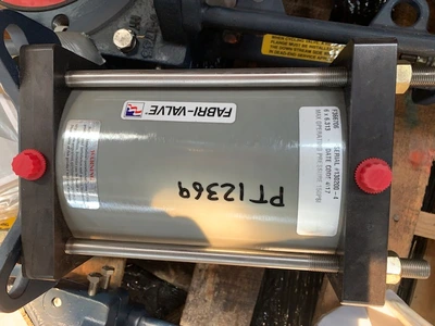 6" Fabri-Valve model XS-150 ULV Knife Gate Valve, Air Operated, New Storeroom Spare