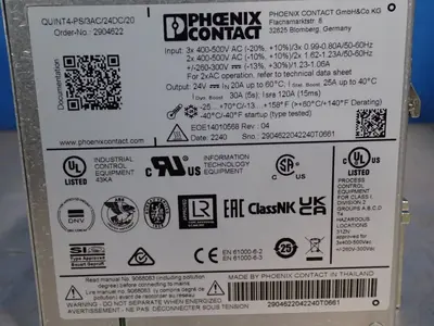 NEW PHOENIX CONNECT QUINT4PS/3AC/24DC/20