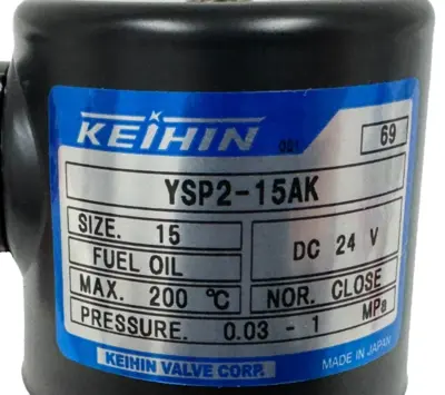 NEW KEIHEN YSP2-15AK SOLENOID VALVE 24VDC 0.03-1MPa YSP215AK