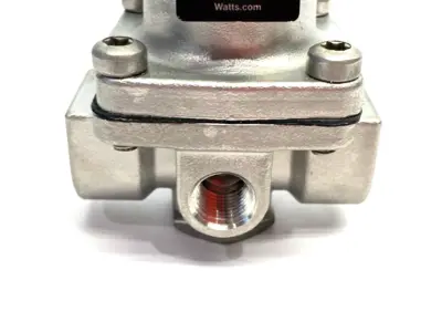 New | in-Stock WATTS SS 3-WAY SMALL WATER PRESSURE REGULATOR, NPTF, 3-50PSI Air Pressure Regulators | Maverick Industrial Sales #1100117