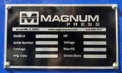 USED 2013 MAGNUM MAGNUM MCB25SP PRESS