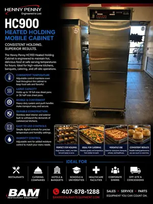 Henny Penny HC900 Heated Holding Mobile Cabinet