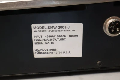 USED OK INDUSTRIES SMW-2001-J