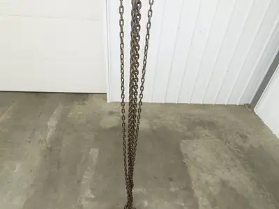 1 Ton 2000Lb Manual Chain Fall Hand Hoist 21' 4" Lift