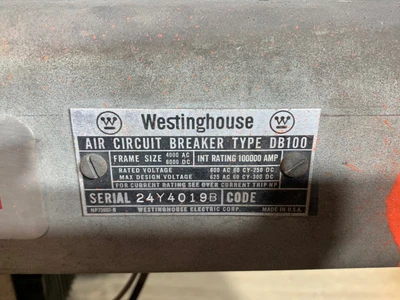 Westinghouse DB100 Air Circuit Breaker