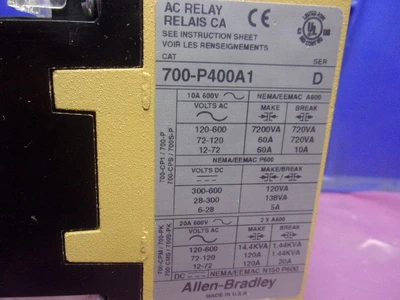 USED Allen Bradley 700-P400A1