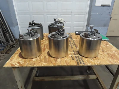 1.3 gallon Jar Mill Jars, stainless steel