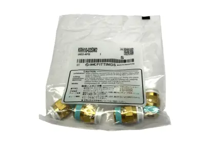 New | in-Stock SMC Pneumatic One-Touch Male Connector Fitting 10mm 3/8" PKG OF 5 Parts (Hydraulics and Pneumatics) Michigan US | Maverick Industrial Sales #1390966