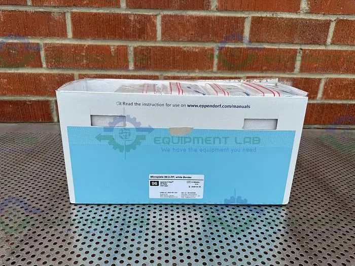 NEW EPPENDORF 951040048 MICROPLATES 96 / U-PP WHITE BOARDER PLATES PCR CLEAN