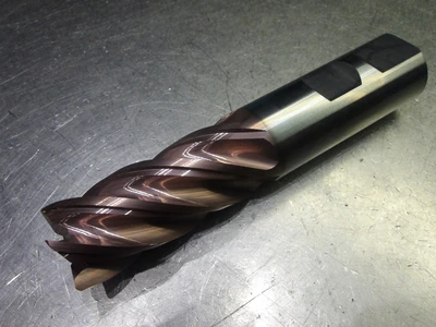 SGS 25mm 5 Flute Carbide CR Endmill 25mm Shank 1mm R TM Coated 47085 (LOC2238A)
