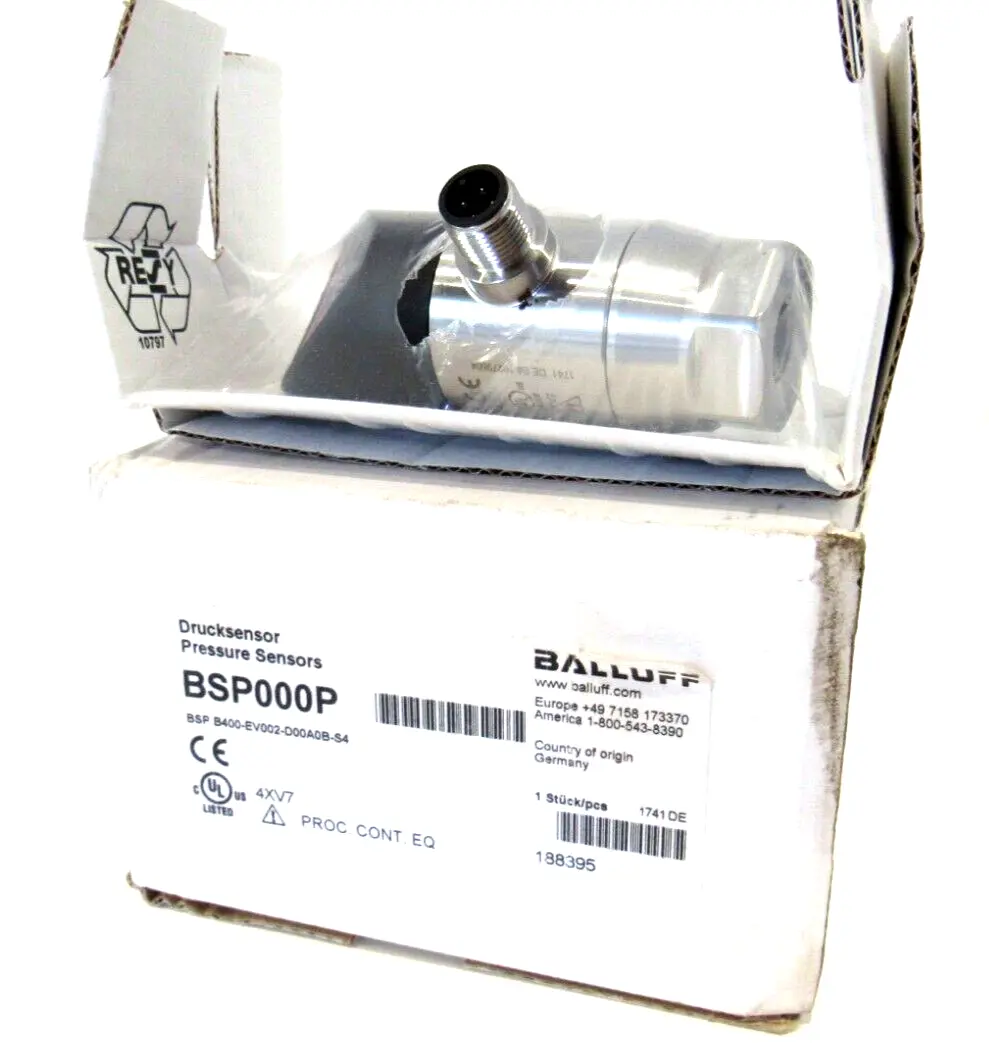 NEW BALLUFF BSPB400-EV002-D00A0B-S4 PRESSURE SENSOR BSP000PBSP B400EV002D00A0BS4