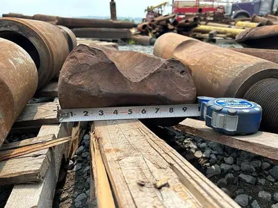 Used AFTERMARKET 4' HEAVY DUTY CABLE TOOL ELEVATOR SHAFT IRRIGATION CHISEL BIT Tool Bits Pennsylvania US | East West Machinery & Drilling #1417454