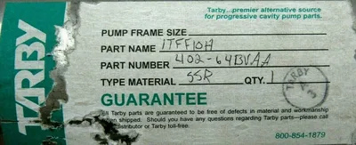 NEW TARBY 1TFF10H-SSR CAVITY PUMP STATOR 402-64BVAA 1TFF10HSSR