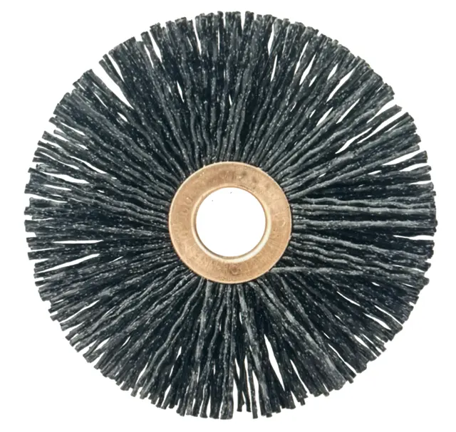Weiler 3" Crimped Wire Wheel Brush 0.026"/120 Grit, 1/2" Arbor 10 Pack