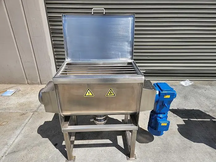 New 2.5 Cubic Foot Stainless Steel Ribbon Mixer, 1.5 HP #4678439