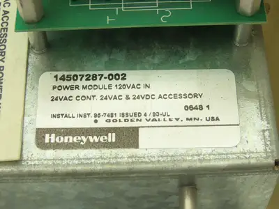 Honeywell 14507287-002 Converter Power Supply Module In 120V Out 24V 100VA
