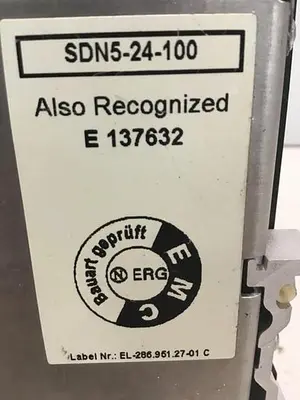 USED SOLA ELECTRIC SDN5-24-100
