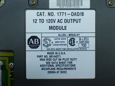 USED ALLENBRADLEY 1771OAD/B