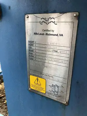 Alfa-Laval M6-FG Skid-Mounted Double Plate Heat Exchanger System
