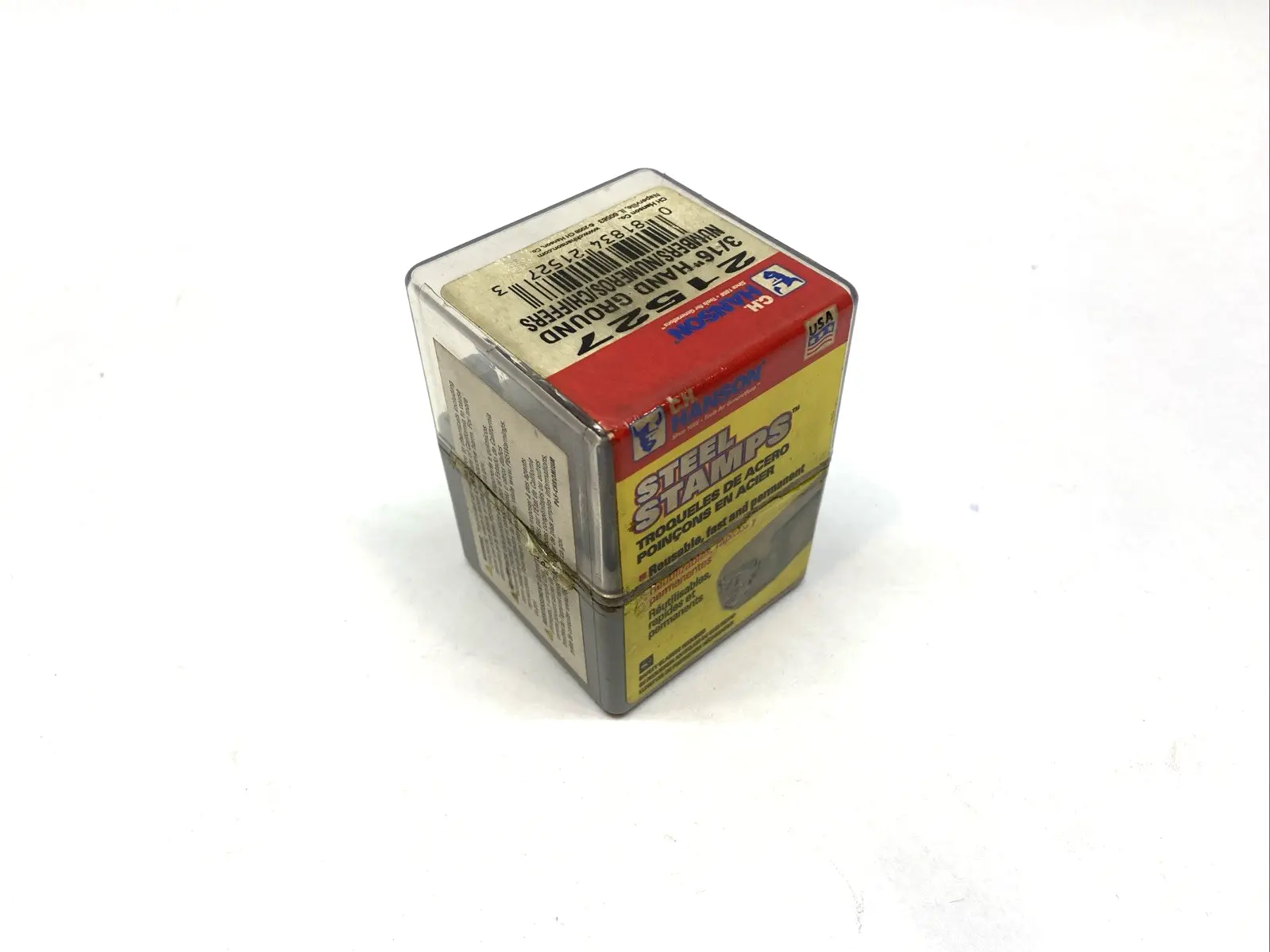 USED CH HANSON NUMBER STEEL STAMP SET 3/16" HAND GROUND NUMBERS SET OF 9