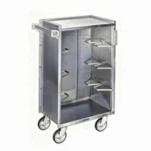 Lakeside 790 27 3/4"L Metal Bus Cart w/ (4) Levels, Shelves, Stainless