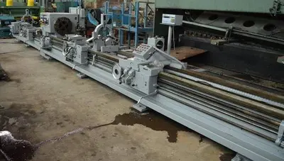 32.5" X 22'/10' LODGE & SHIPLEY HOLLOW SPINDLE DUAL BED ENGINE LATHE: STOCK #10927