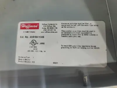 USED HOFFMAN ASE16X16X6