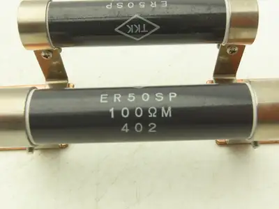 TKK ER50SP Ceramic Resistor Stainless Steel Clamps & Copper Busbars 100O M