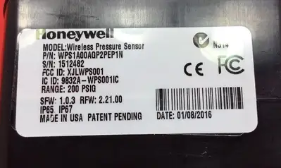 WPS1A00AGP2PEP1N HONEYWELL - WIRELESS PRESSURE SENSOR. 5B
