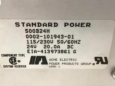 USED ACME ELECTRIC 500B24H