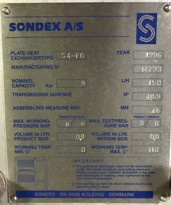 Used Stainless Steel Liquid Processing Installation