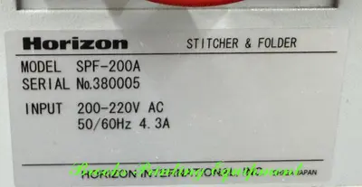 Used 2015 HORIZON SPF-200A Collators and Gatherers North Carolina US | BROOKS PRINTING EQUIPMENT #1328261