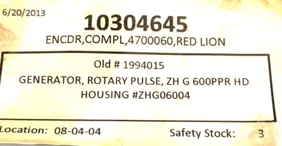 NEW RED LION CONTROLS ZHG06004 ENCODER