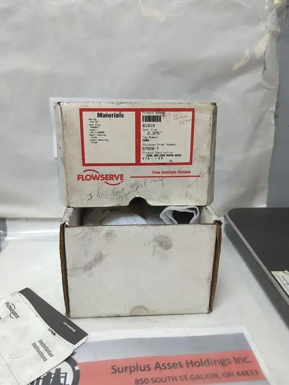 New | in-Stock FLOWSERVE DBL INS CRO DURA SEAL E75 VV Industrial Controls Ohio US | Surplus Asset Holdings #1241693