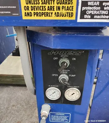 Used Evoqua J-Press 800G32 Filter Press – 313 Sq. Ft., 100 PSI, Built 2019