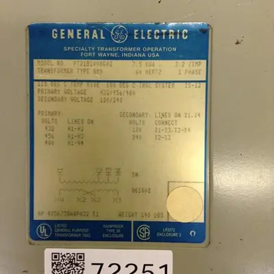USED GENERAL ELECTRIC 9T21B1008G02