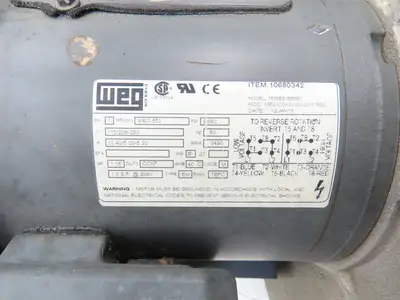 Cincinnati Fan PB-10A Centrifugal Blower 884 CFM 3/4Hp 3490rpm 115/230V 1PH