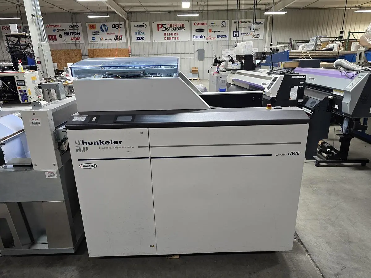 USED 2015 HUNKELER ROLL TO SHEET 22” WIDE CONVERSION LINE
