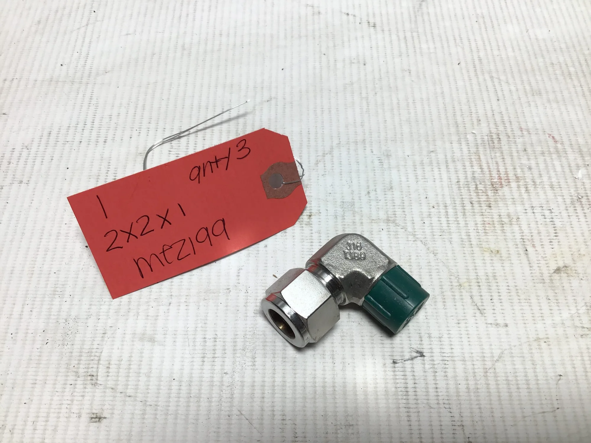 Parker 316 Stainless Steel Compression Tube Fitting TJ89 90 Deg Elbow