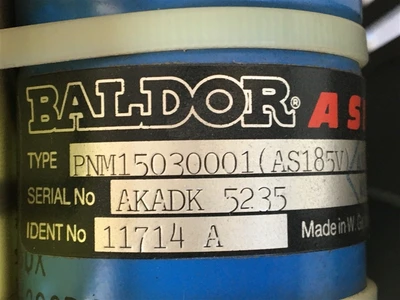 USED BALDOR PNM15030001 (AS185V) (3)-BALDOR, POWER SUPPLY